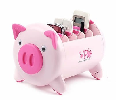 Pig Remote Control Organizer Caddy