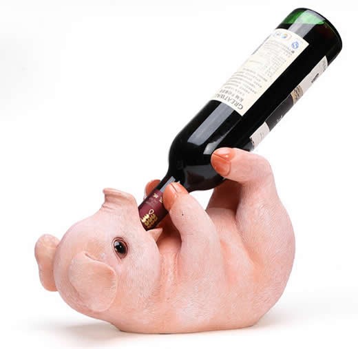 Pig Wine Bottle Holder