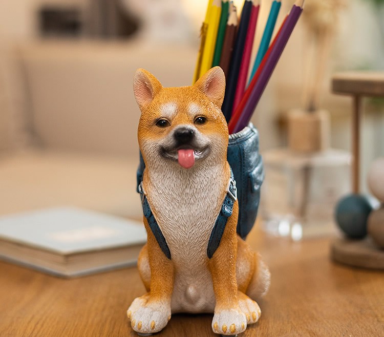 Playful Dog Pen Holder,Office Organization