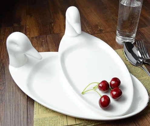 Porcelain Duck  Dinner Plate