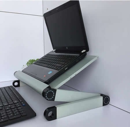 Portable Aluminum  Laptop Table Stand Adjustable Riser