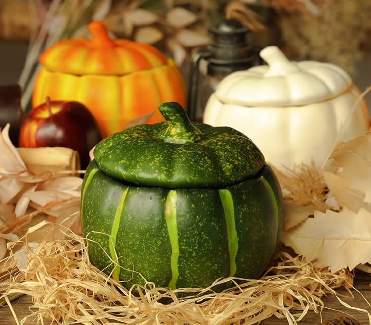 Pastoral Style Small Pumpkin Candy Jar,Storage Bottle