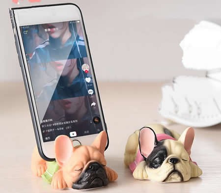  Resin Cartoon Dog Shape Cell Phone Stand