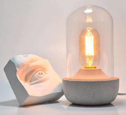 Retro Concrete Table Light Lamp