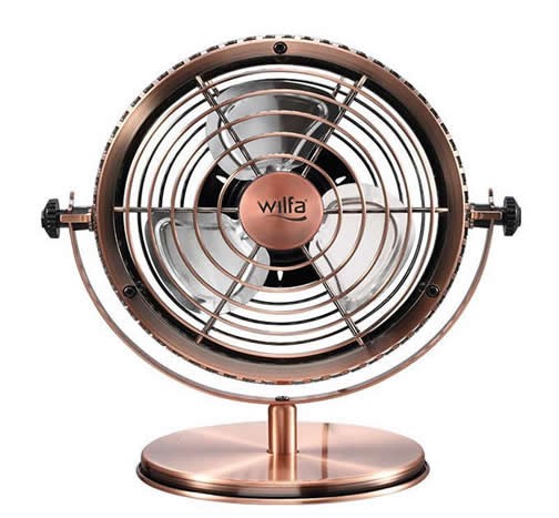 Retro Metal USB Fan,Bronze 