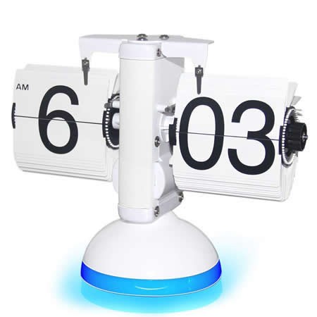  Retro Scale Auto Led Flip Clock With Voice Control LED Nightlight 