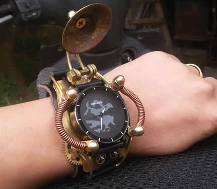 Retro Steampunk Gear Wristwatch