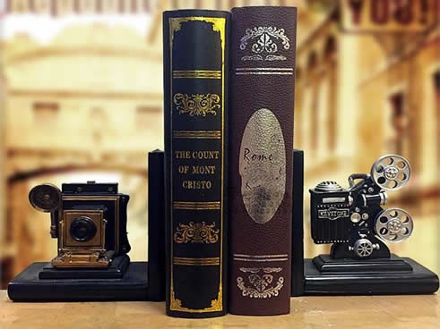 Retro Vintage Camera Bookends