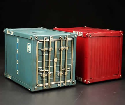 Shipping Container Piggy Bank