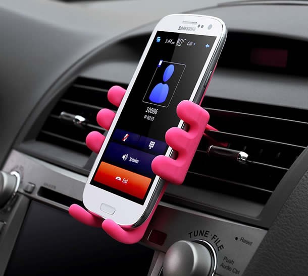 Silicone Doll Cell Phone Smartphones  Air Vent Car Mount Holder 