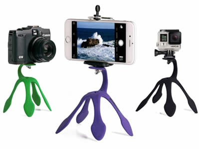 Silicone Portable Flexible Micro Camera/Smartphone Mount 