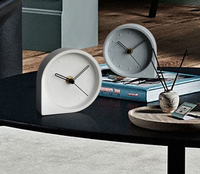 Simple Industrial Style Desktop Silent Clock