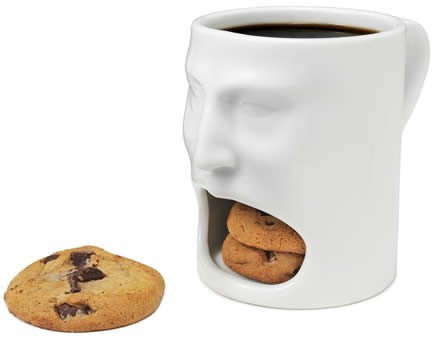 Face Cookie Holder Coffee Mug