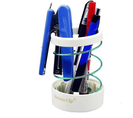 Spring Pen Holder Stand Desk Organizer