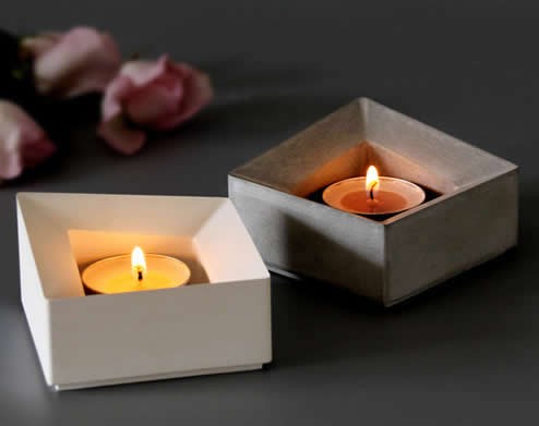 Tea Light Concrete Candle Holder