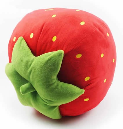  Strawberry Shaped Cushion Throw Pillow 