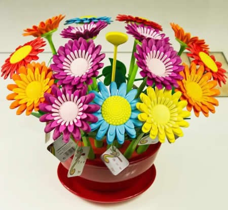 18 Pieces Sunflower Pen in a Flower Pot