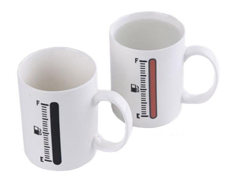  Magic Thermometer Color Changing Ceramic Coffee  Mug