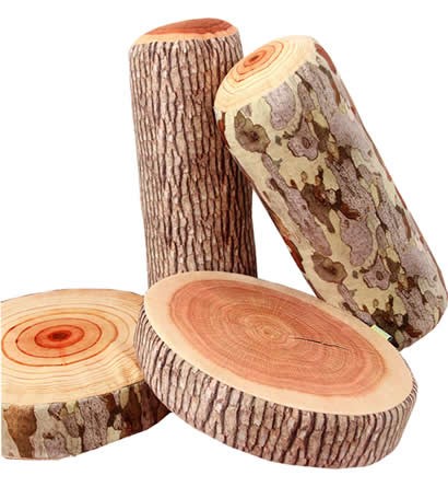 Tree Trunk  Pillow Cushion