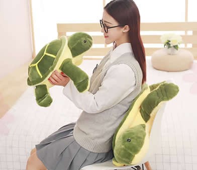 Turtle Shaped Pillow Cushion Plush Stuffed