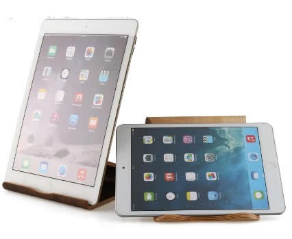 Universal Wooden Multi Angle Tablet Stand Holder for iPad Android Tablets