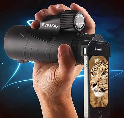 Waterproof Monocular With Hand Strap for Cell Phone