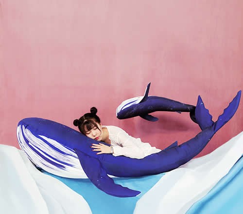 Whale Sleeping Pillow