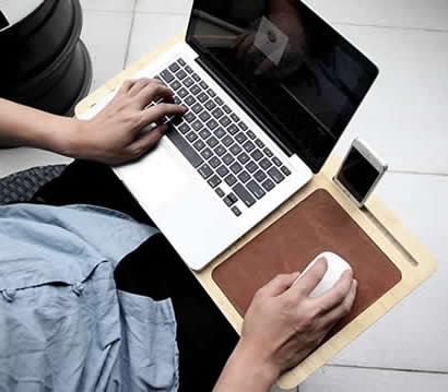 Wooden  Macbook  Mobile Lap Desk