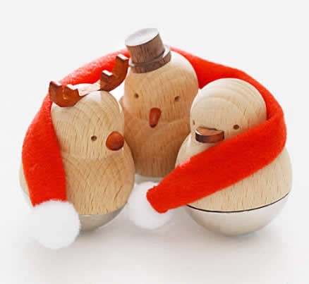 Wooden Animal Roly-poly Toy