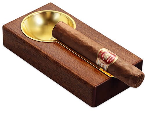 Wooden Finish Cigar Ashtray