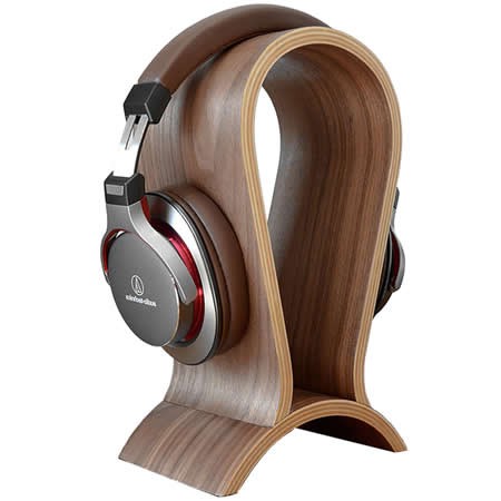 Wooden Headphone Stand , Fit for All Headphone Sizes 