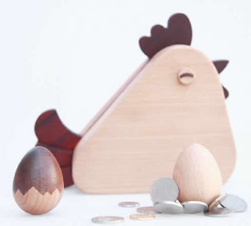 Wooden Roly-poly Magnetic Egg Paper Clip Holder Push Pin Holder  Dispenser Holder