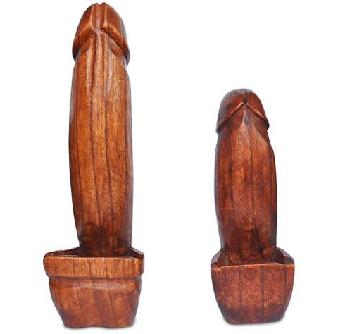 Wooden Penis Ashtray