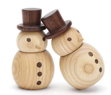 Wooden Snowman Car Aromatherapy Essential Oil Diffuser