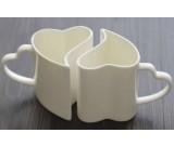 1 Pair Love Hearts Ceramic Mug Cup