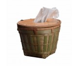 Country Bamboo Woven Tissue Box