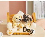 Cute Small Dog House Living Room Decoration Tissue Box