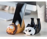 Fun Lying Down Cartoon Animal Mobile Phone Holder Tiger Bunny Panda