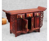 Retro Mini Rosewood Desk Shape Storage Box Jewelry Wood Organize