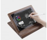 Multi-Angle Folding Wooden Tablet Computer Stand iPad Painting Stand Storage Holder