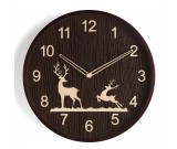 Beautiful elk christmas festival decoration wooden wall clock