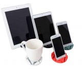 2pcs Silicone Coaster Cell Phone iPad Stand Holder