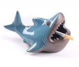 Creative Marine Style Ferocious Shark Ceramic Ashtray