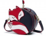 Cute cartoon little fox girl travel round shoulder bag fox bags