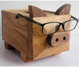 Fun wooden pig tissue box Home office desk decorations