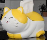 Cute happy cartoon cat tissue box home decoration storage box