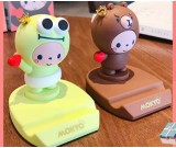 Cute happy cartoon animal desktop phone holder