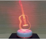 Beautiful colorful guitar night light warm gift