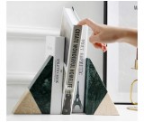 Classic Marble Geometric Art Book Stand Book End Office Supplies