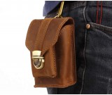 Classic vintage leather belt bag Cigarette bag